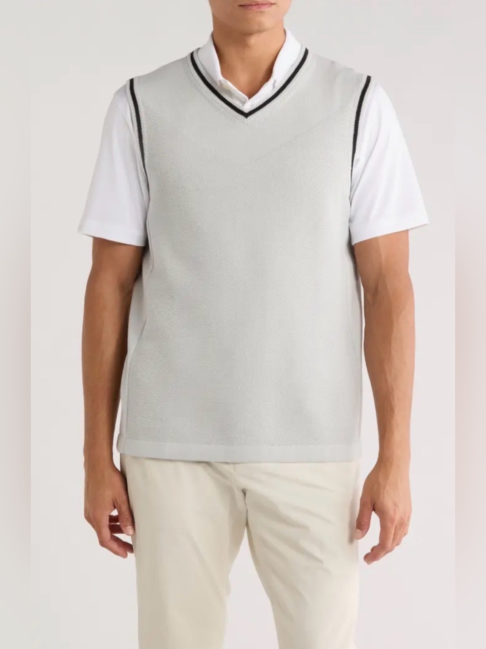 RHONE XXL The Turn Golf V-Neck Sweater Vest FATHERS DAY Preppy Old Money